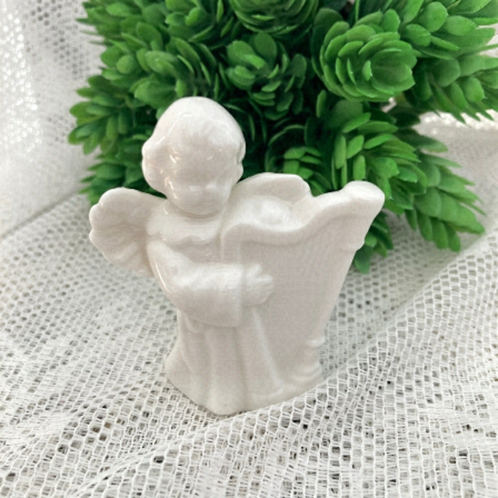 Vintage Angel Candle Holder Porcelain Excellent vintage shape